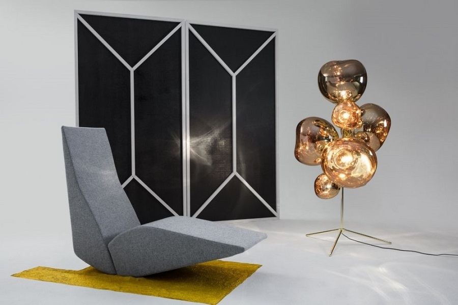 Tom Dixon Melt Stand Chandelier Gold