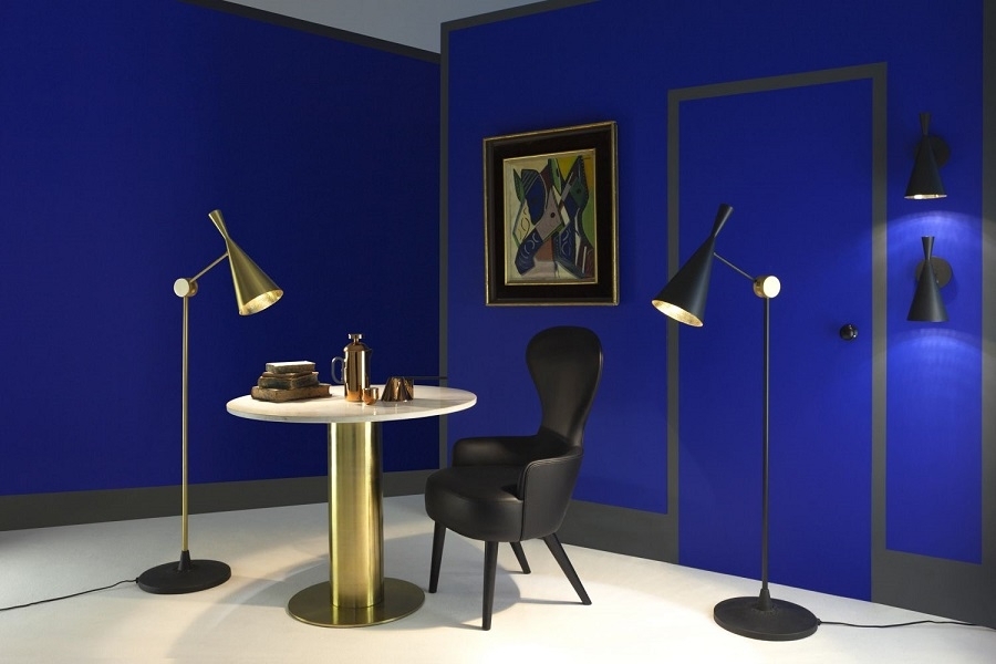 Tom Dixon Tube Table White Marble Top 900mm