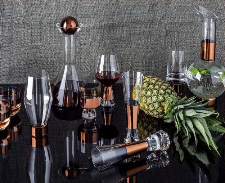 Tom Dixon Tank Champagne Glasses Copper X2