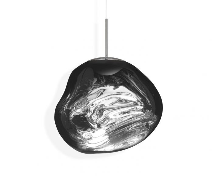 Tom Dixon Melt Led Pendant - CHROME - im eingeschalteten Zustand