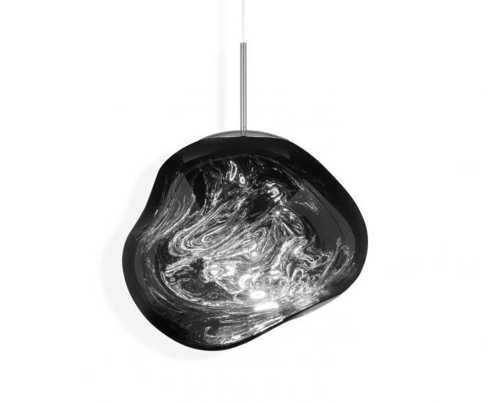 Tom Dixon Melt Led Pendant - CHROME- im eingeschalteten Zustand