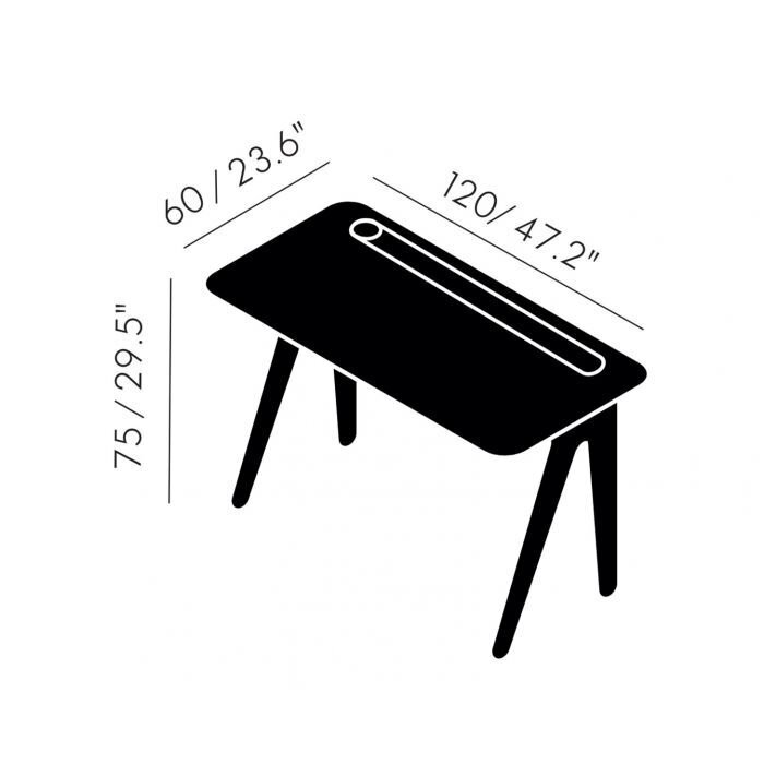 Tom Dixon Slab Desk 60 x 120 cm