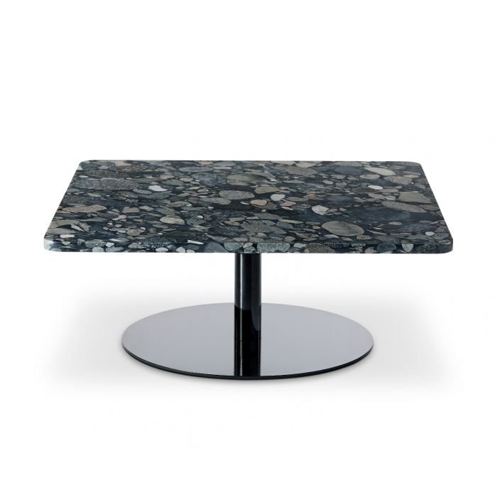 Tom Dixon Stone Table Square Black Pebble - Couchtisch