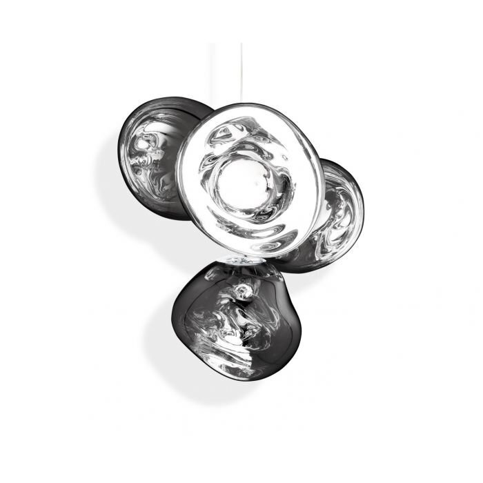 Tom Dixon Melt Chandelier - Kronleuchter - Chrome - Small