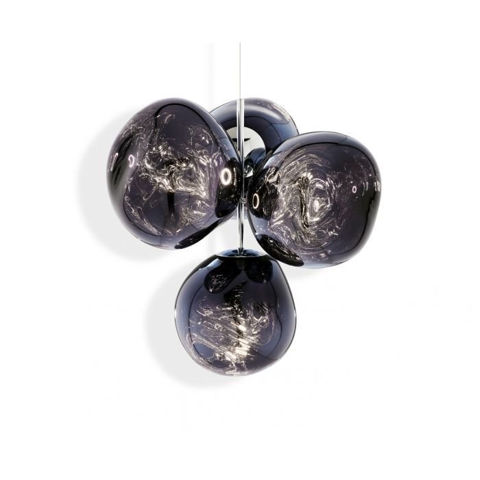 Tom Dixon Melt Chandelier - Kronleuchter - Smoke - Small