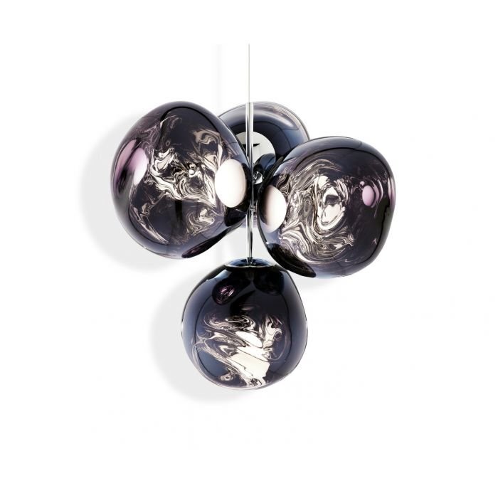 Tom Dixon Melt Chandelier - Kronleuchter - Smoke - Small