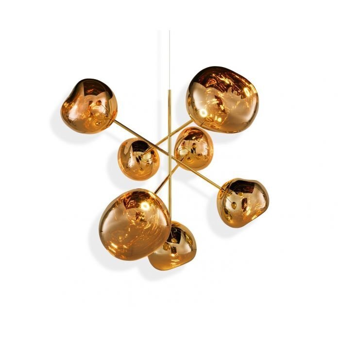 Tom Dixon Melt Chandelier - Kronleuchter - Gold - Large