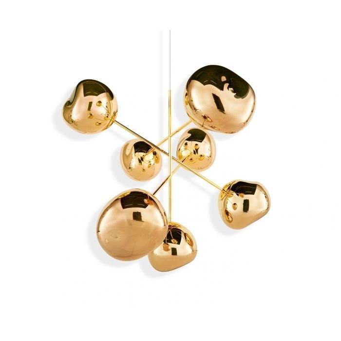 Tom Dixon Melt Chandelier - Kronleuchter - Gold - Large