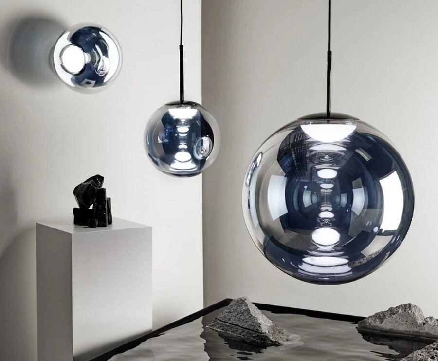 Tom Dixon Globe - Pendelleuchte - Chrome