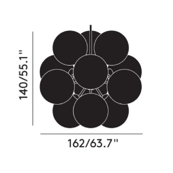 Tom Dixon Burst Chandelier CB - Kronleuchter
