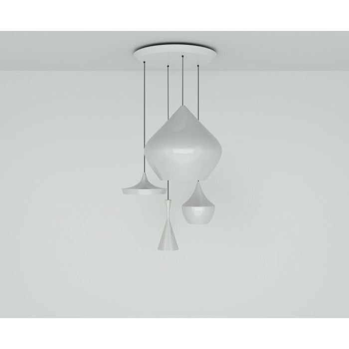 Tom Dixon Beat White Range LED Pendant System - Pendelleuchten - Round