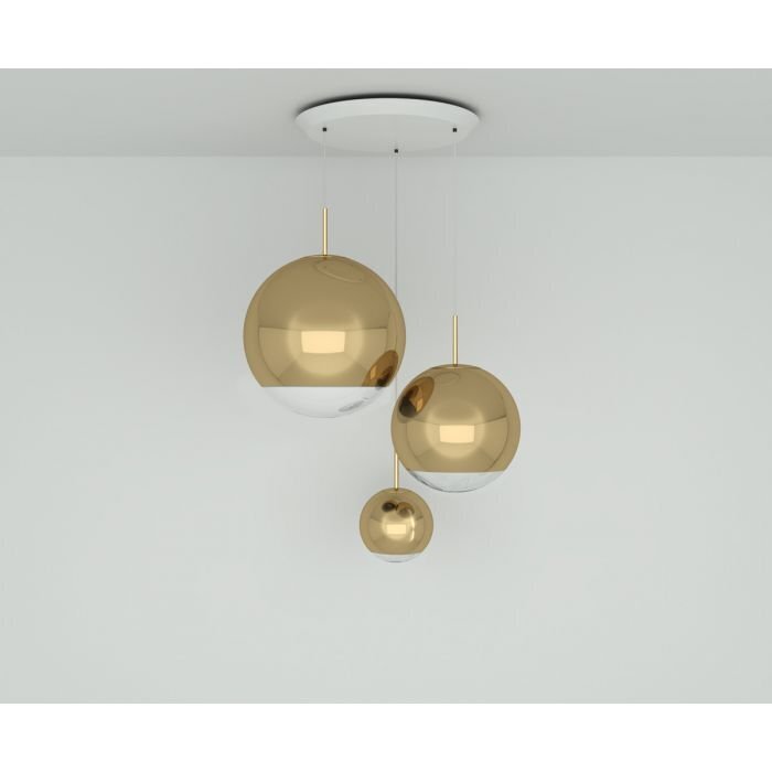 Tom Dixon Mirror ball Gold Range Round LED Pendant System - Pendelleuchten