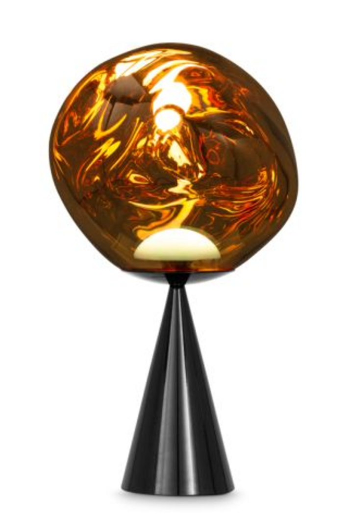 Tom Dixon  Melt Cone Fat Table Small LED - Tischleuchte - Gold