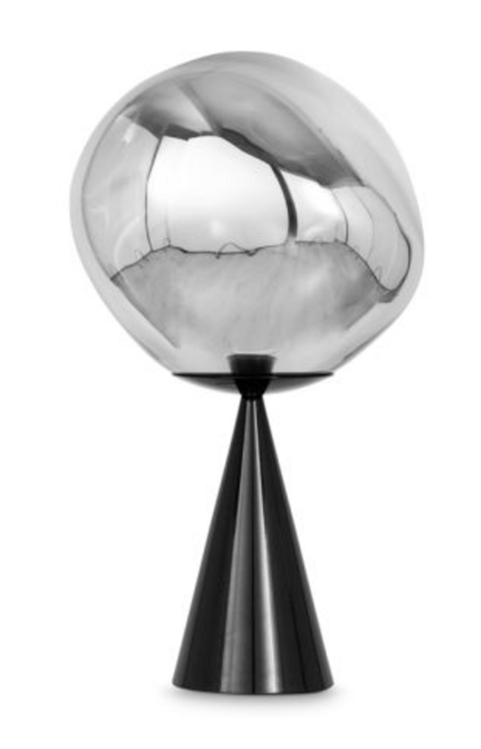 Tom Dixon  Melt Cone Fat Table Small LED - Tischleuchte - Silber
