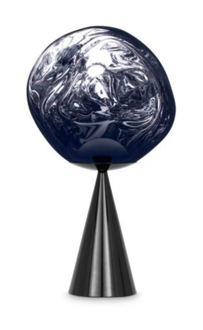 Tom Dixon  Melt Cone Fat Table Small LED - Tischleuchte - Rauch