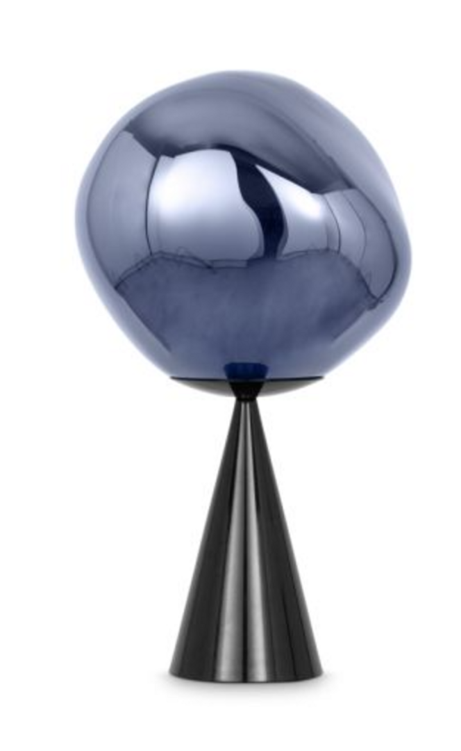 Tom Dixon  Melt Cone Fat Table Small LED - Tischleuchte - Rauch