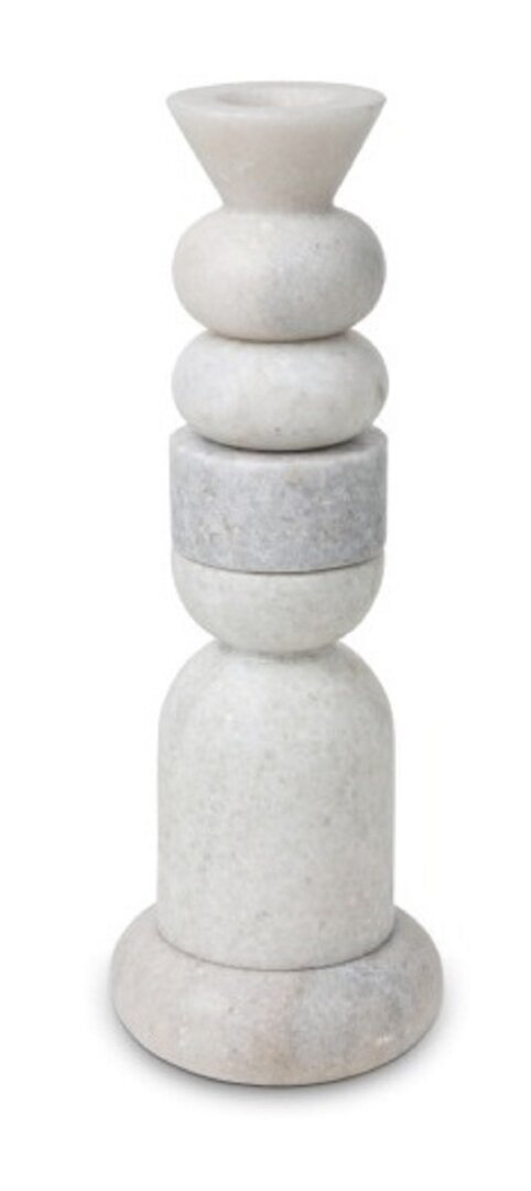 Tom Dixon Stone Stacking Candleholder - Kerzenhalter Set - Weiss