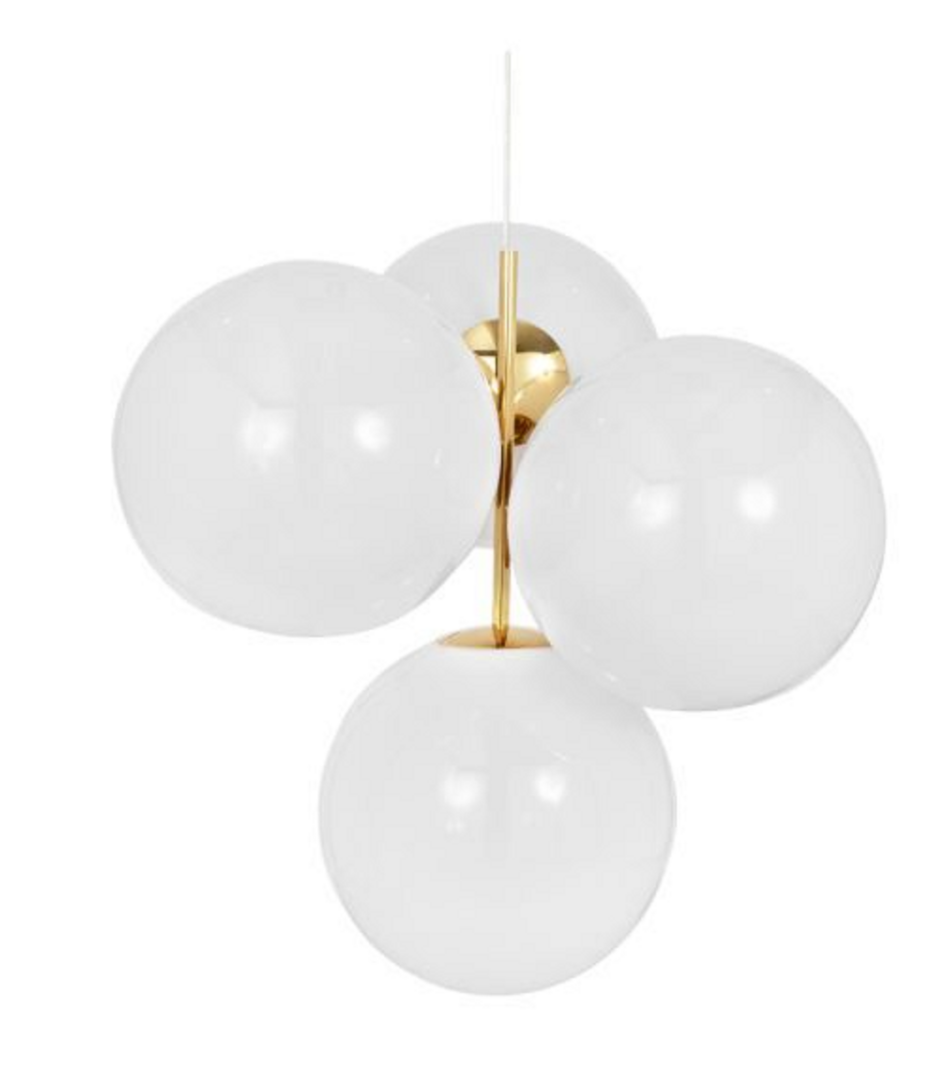 Tom Dixon  Globe Chandelier Small  LED - Pendelleuchte - Opal