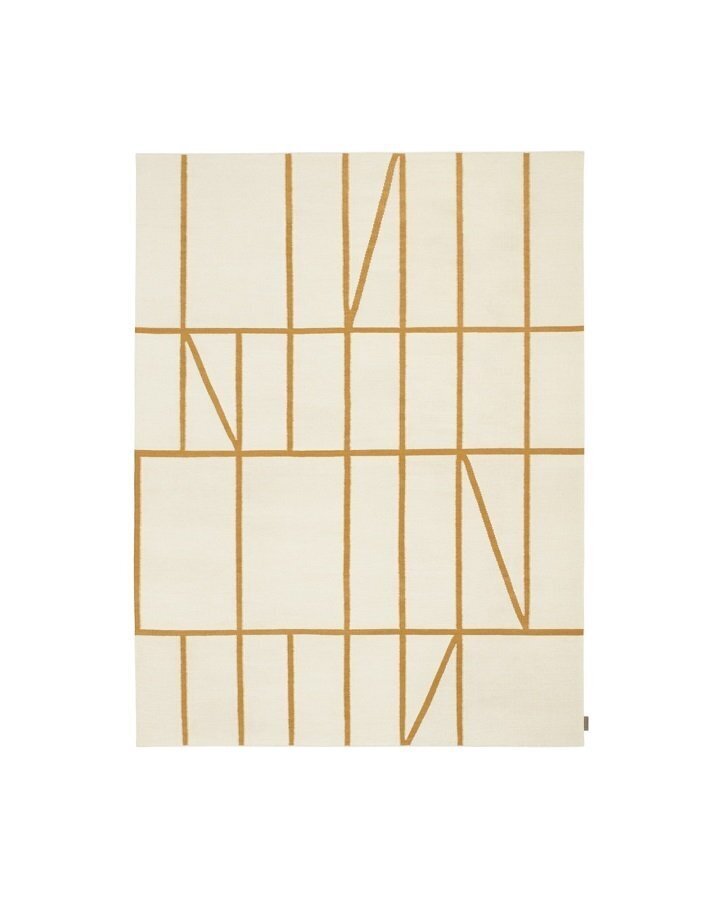 Kvadrat AB13 - Teppich (0001 - Beige/Mustard)