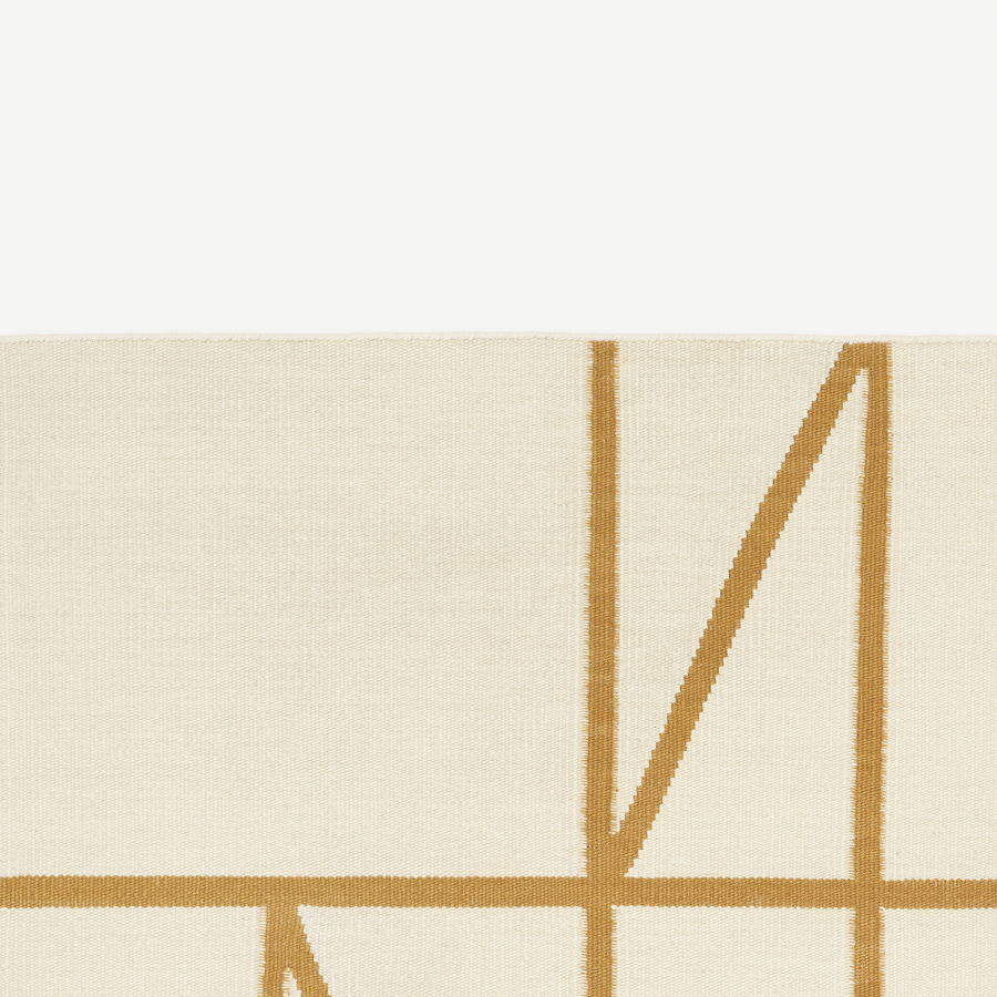 Kvadrat AB13 - Teppich (0001 - Beige/Mustard)