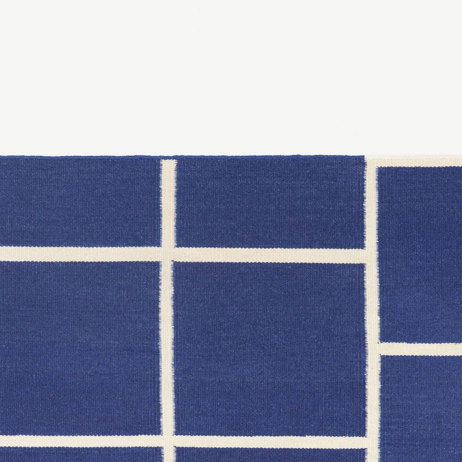 Kvadrat AB14 - Teppich (0011 - Blue/White)