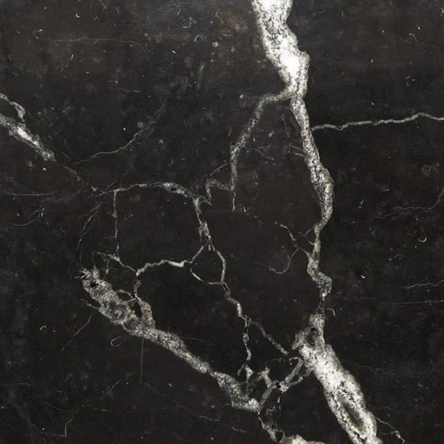 Mogg Once Upon A Light - Black Marquinia marble base and Black stick
