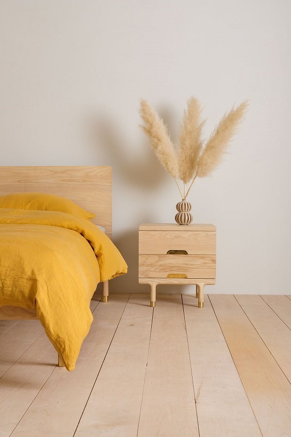 Kalon Simple Side Table Ash