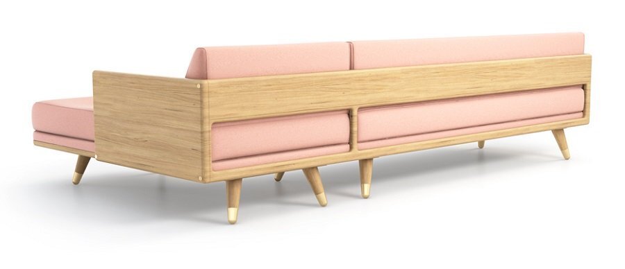 Kalon No. 5 Series Sectional Sofa - Pink