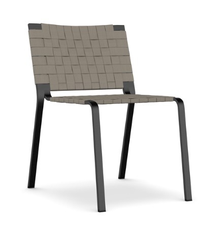 Kristalia Rest Stühl - Gurte Beige - Schwarz