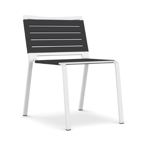 Kristalia Rest Stühl - Riemen Anthrazit - Weiss