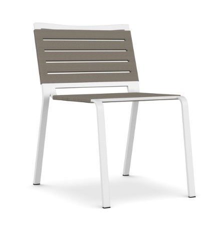 Kristalia Rest Stühl - Riemen Beige - Weiss