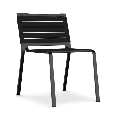 Kristalia Rest Stühl - Riemen Schwarz - Schwarz