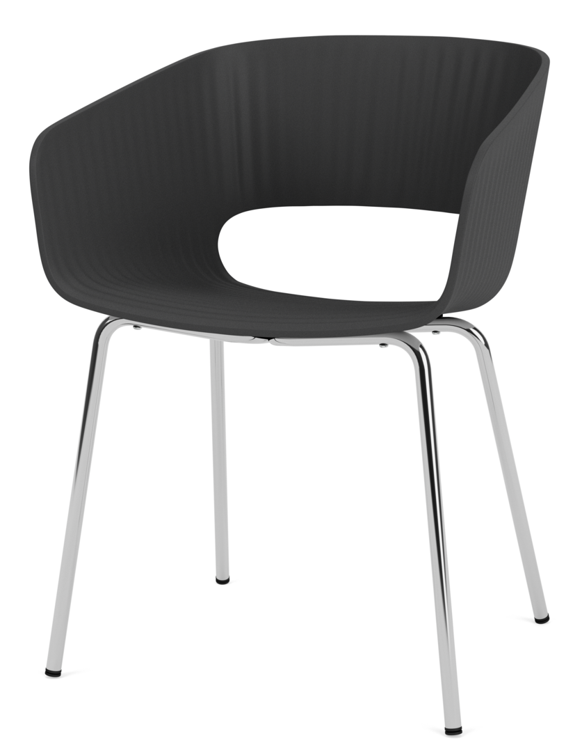Montana-Marèe 401 Dining Stuhl-Chrom  - black