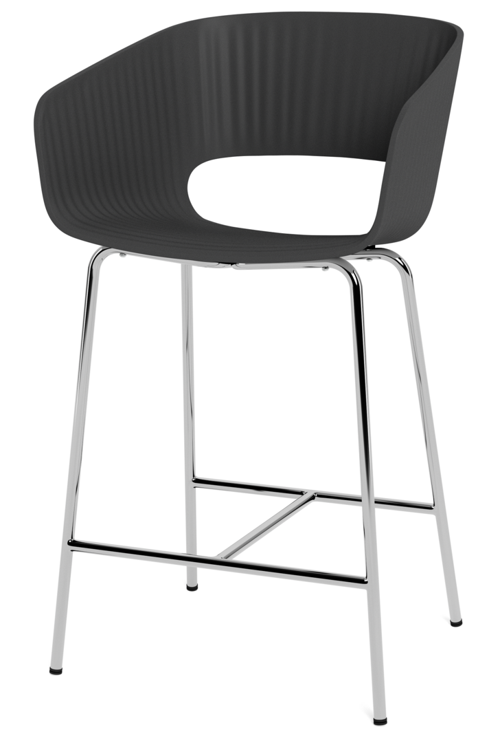 Montana-Marèe 402 Counter Stuhl-chrom - black