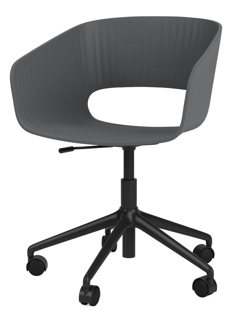 Montana-Marée 405-Bürostuhl mit Rollen-lackiert - anthracite