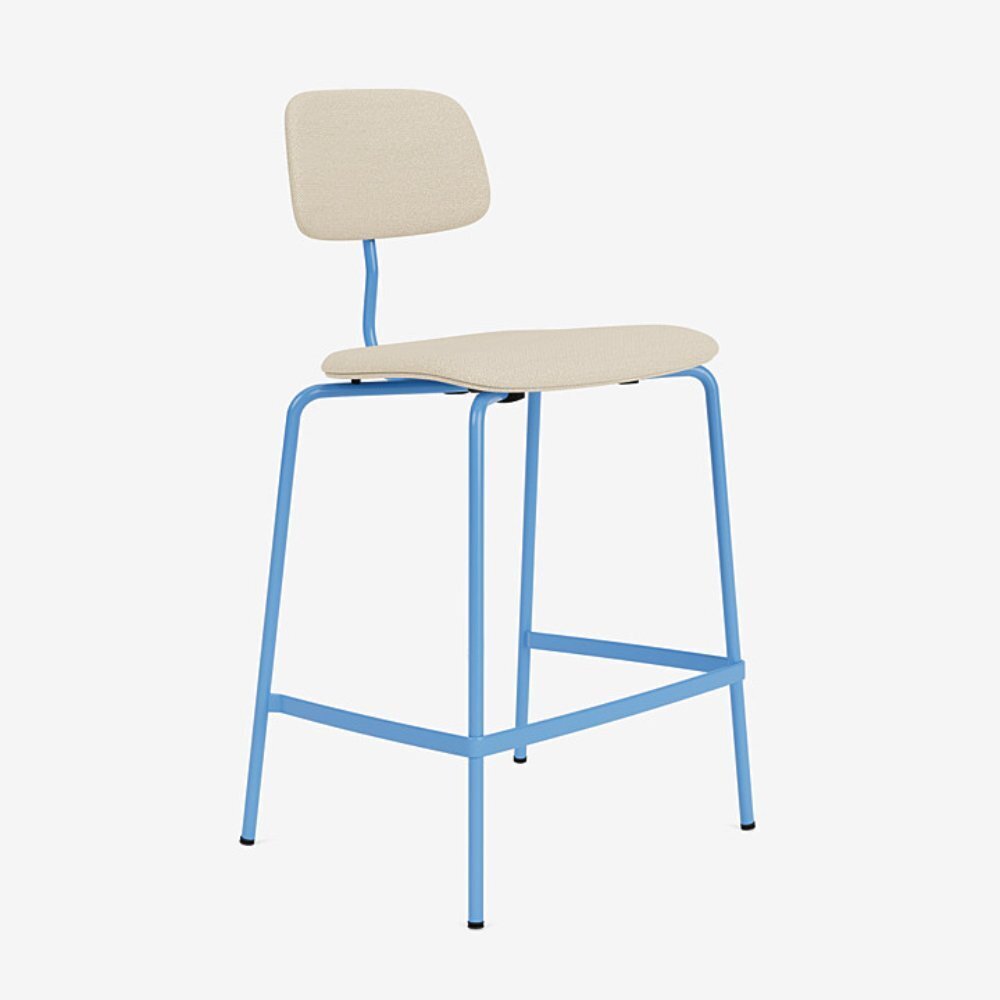 KEVI E2061 Counter - Vollgepolstert - Pulverbeschichtet - Azure 154 - Lasur Black 05 - Hallingdal 200