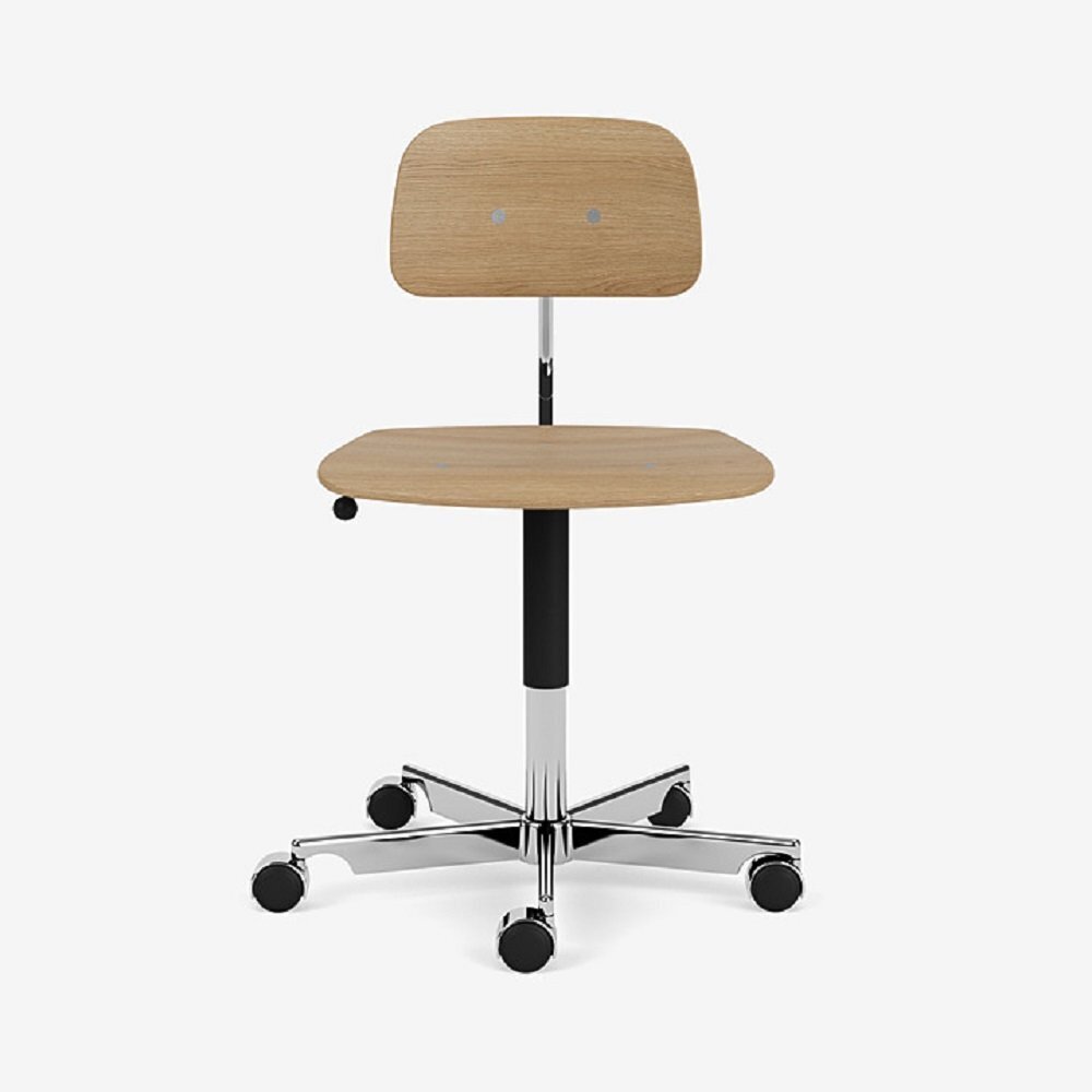 Montana KEVI 2533 mit gepolsterter Sitz-Ungepolstert-Aluminium 45P-Furnier Oak 300-Ohne polsterung
