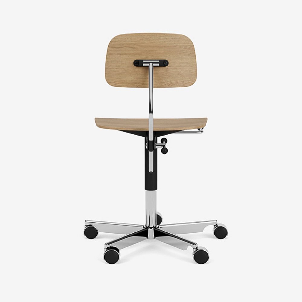 Montana KEVI 2533 mit gepolsterter Sitz-Ungepolstert-Aluminium 45P-Furnier Oak 300-Ohne polsterung