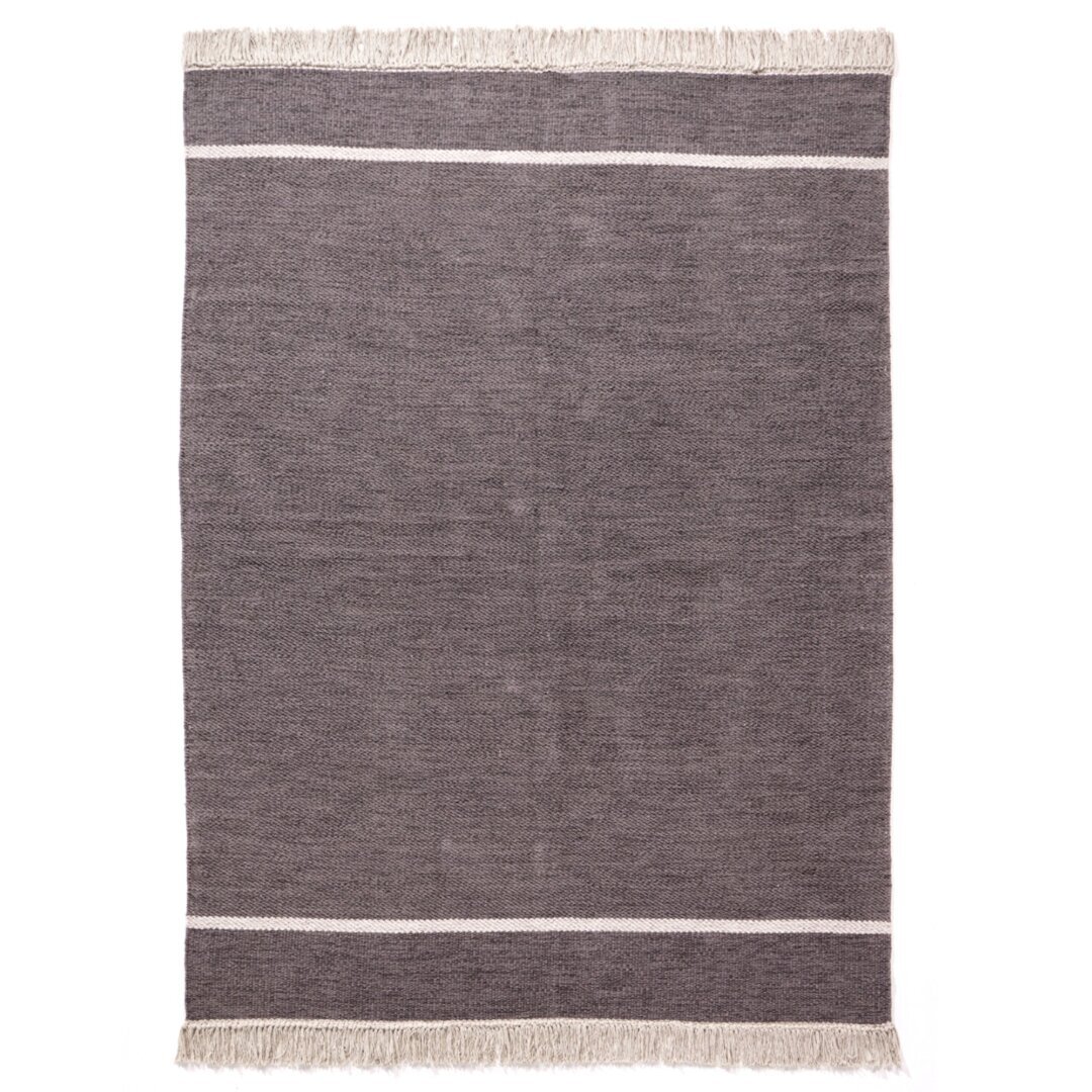 KUATRO Kilim Basic - Teppich - Grau