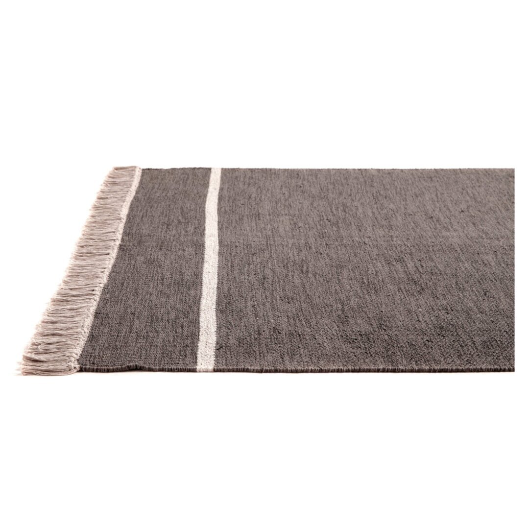 KUATRO Kilim Basic - Teppich - Grau