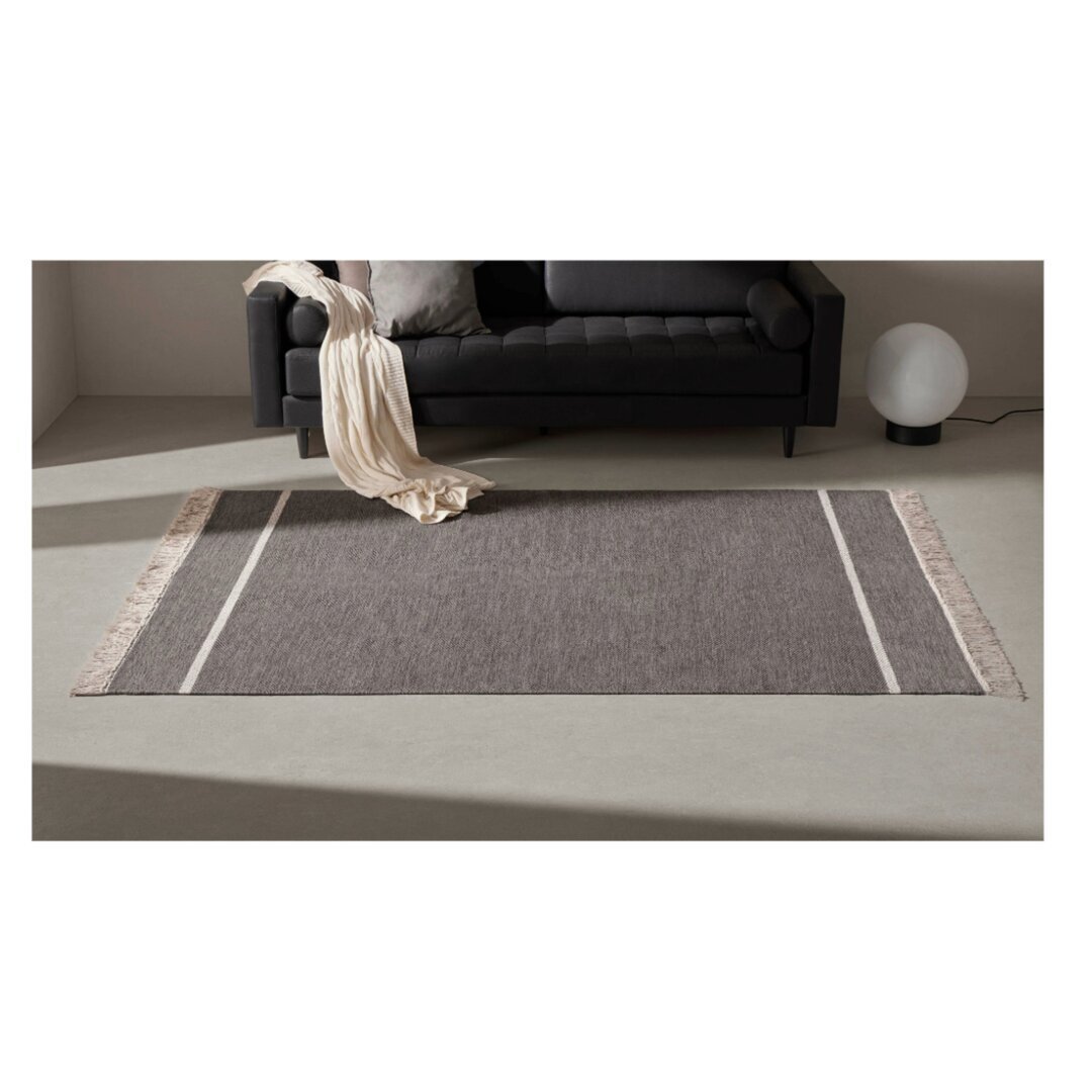 KUATRO Kilim Basic - Teppich - Grau