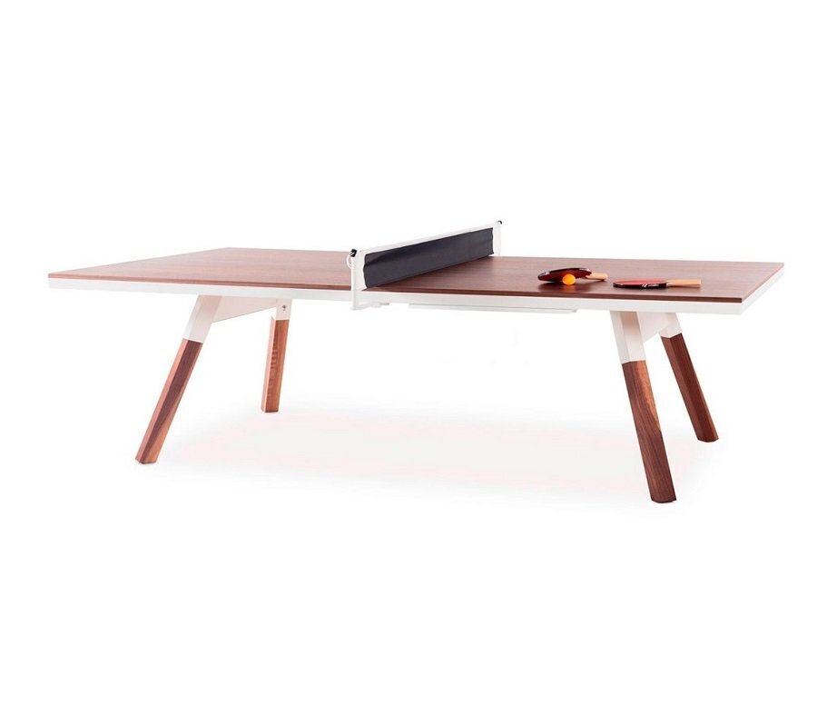 RS Barcelona You and Me Standard Ping-Pong Table - Walnut_White