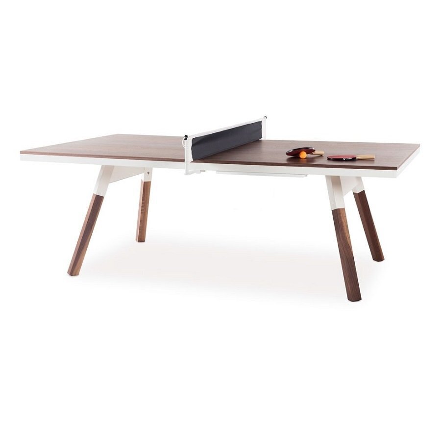 RS Barcelona You and Me 220 Ping-Pong Table - Walnut_White