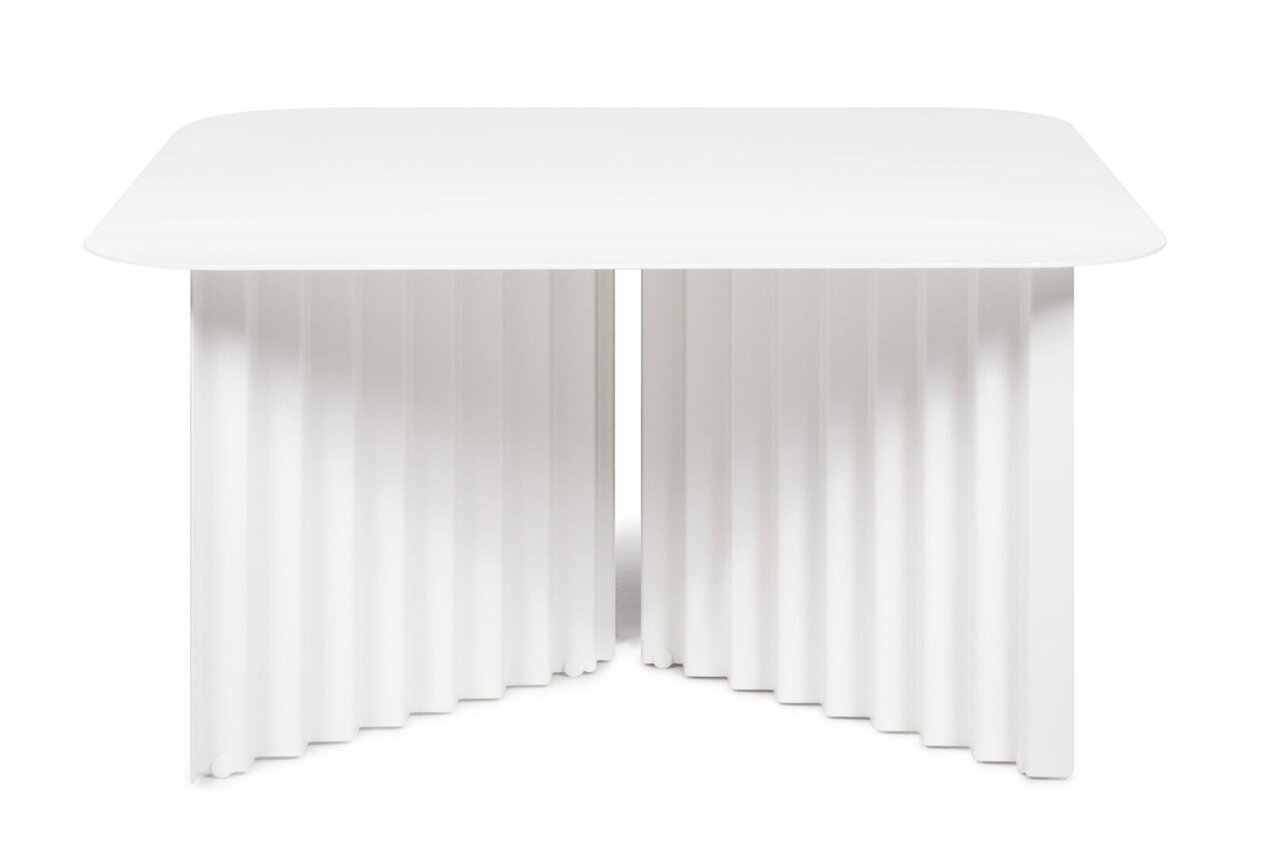 RS Barcelona Plec Rectangular Occasional Table Medium - Couchtisch 70x35,6x60 cm - Stahl - Weiß