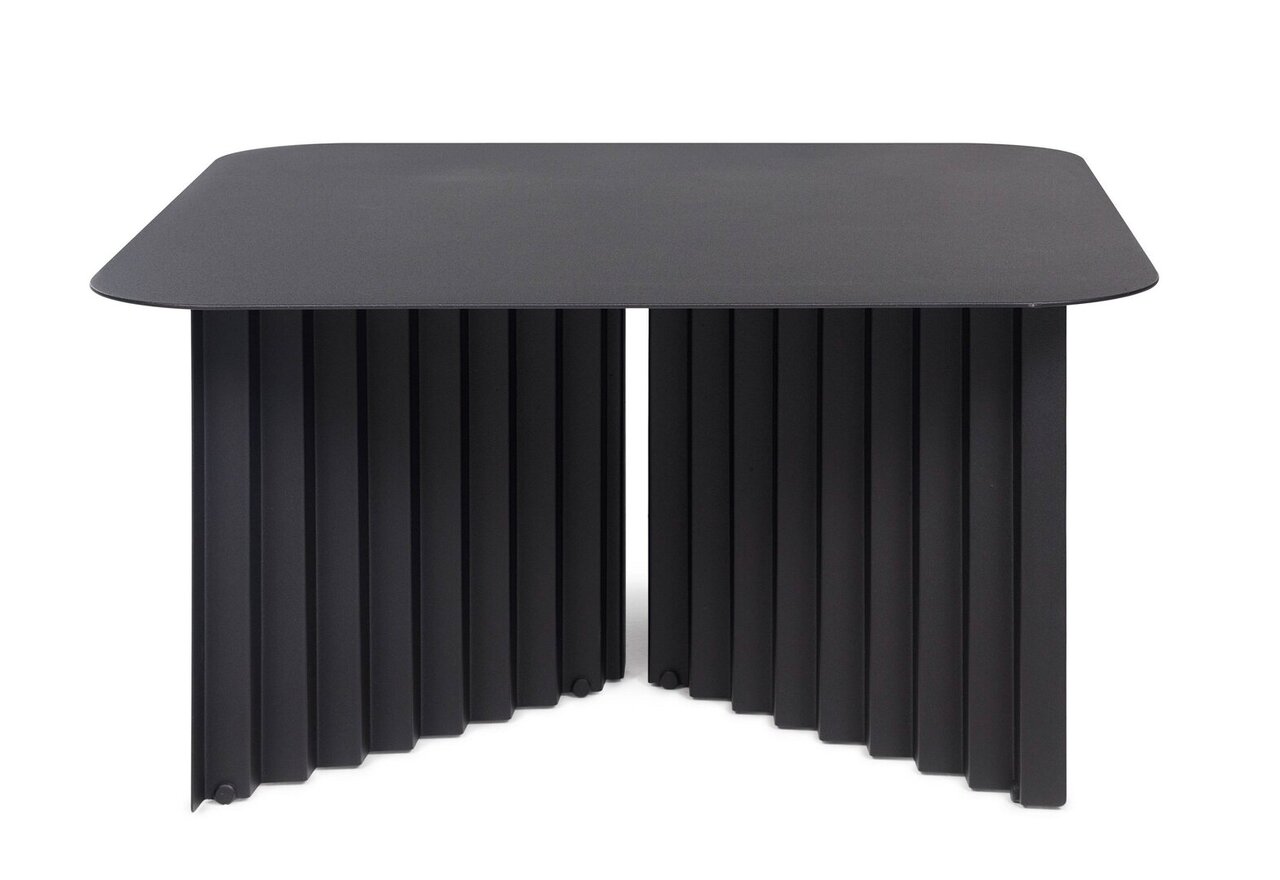 RS Barcelona Plec Rectangular Occasional Table Medium - Couchtisch 70x35,6x60 cm - Stahl - Schwarz