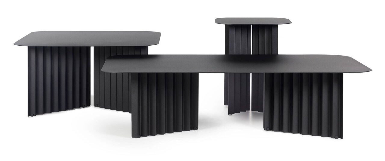 RS Barcelona Plec Rectangular Occasional Table Medium - Couchtisch 70x35,6x60 cm - Stahl - Weiß