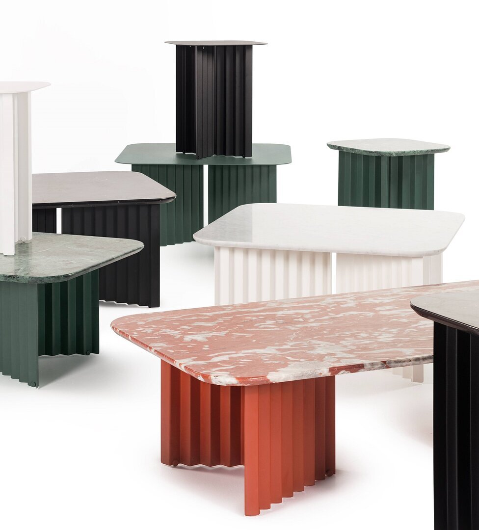 RS Barcelona Plec Rectangular Occasional Table Medium - Couchtisch 70x35,6x60 cm
