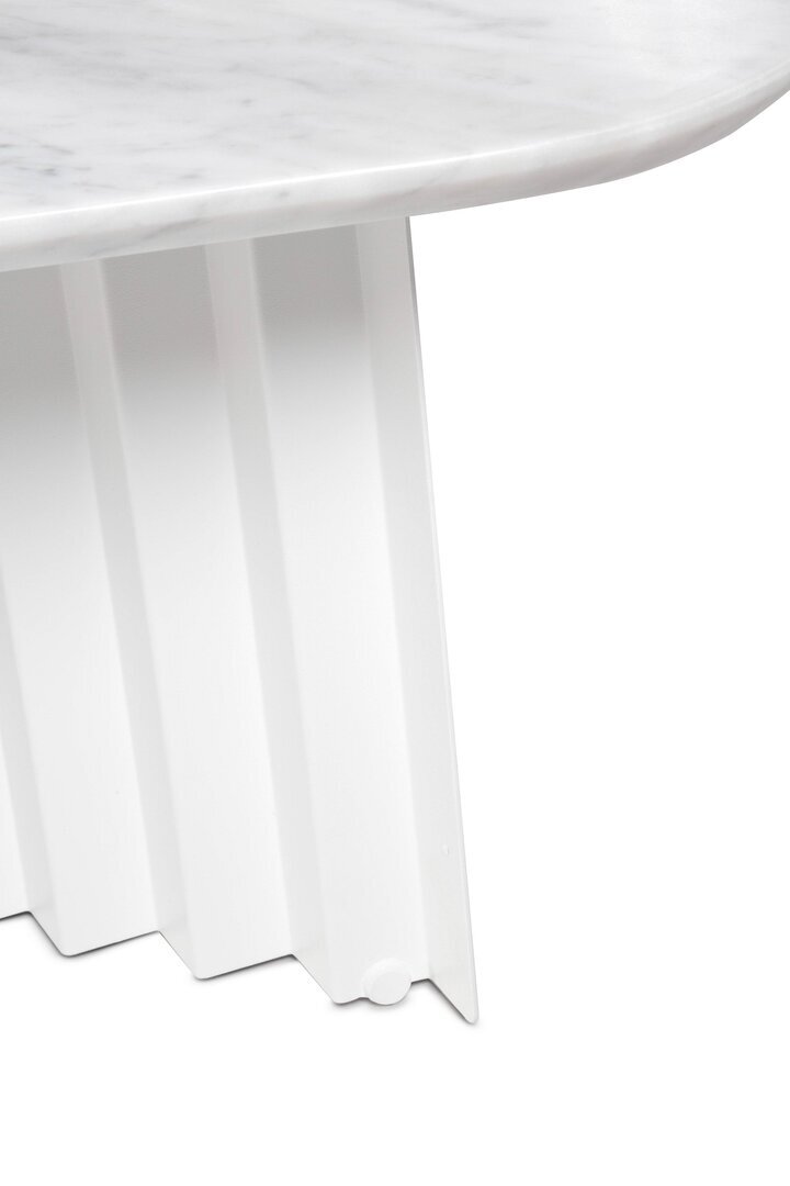 RS Barcelona Plec Rectangular Occasional Table Large - Couchtisch 115x30x60 cm - Mamor - Weiß Carrara