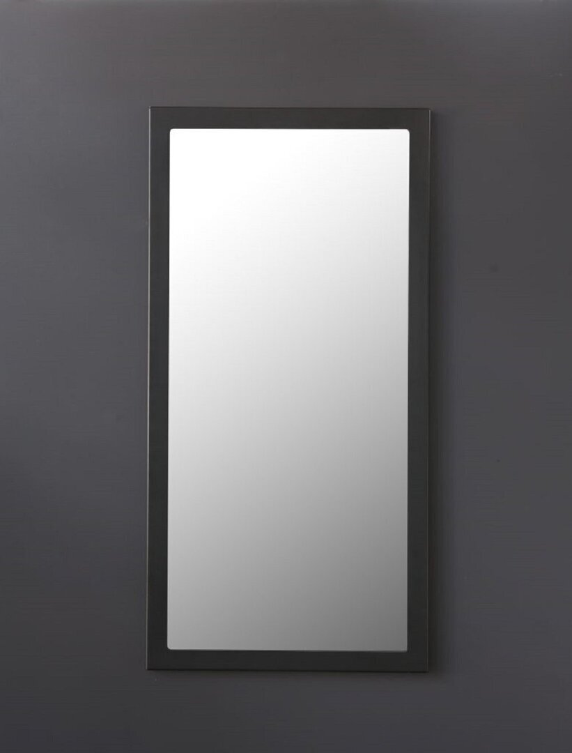 Zeus Little Frame Spiegel 60 x 120 cm - Schwarz phosphatiert