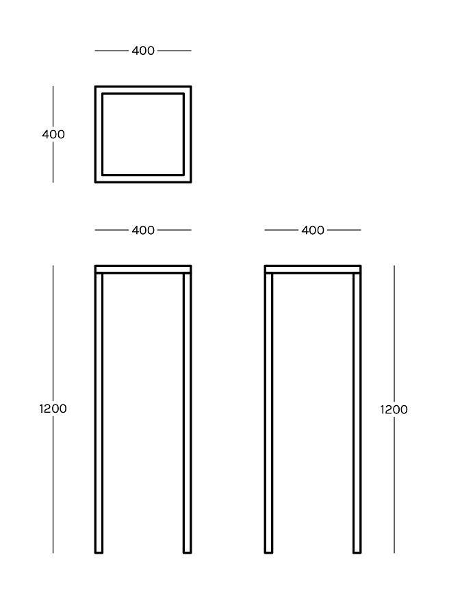 Zeus Console Slim H 120 cm